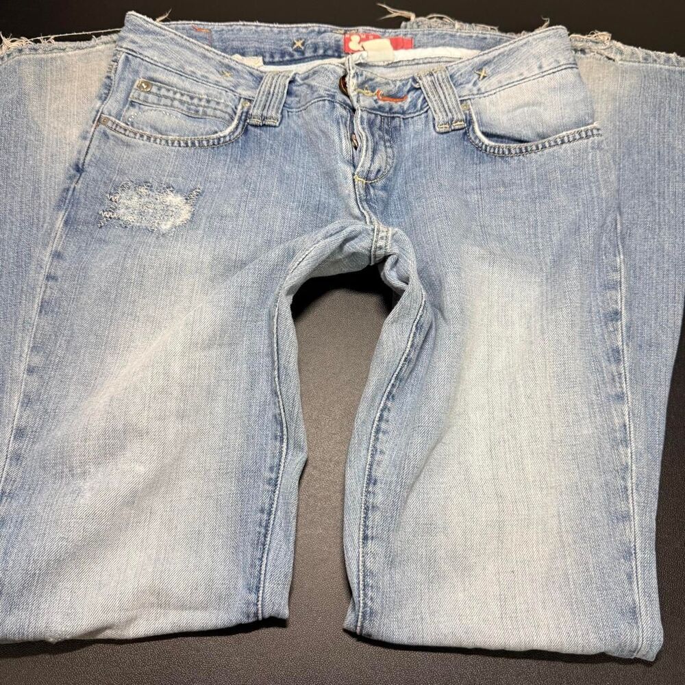 H&M CHIQ Distressed Flare Jeans